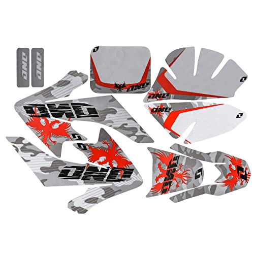 Complete Graphics Decals Stickers Kit for CRF50 XR50 CRF 50 XR 50 Plastics Fairing SDG SSR 107 110 125CC Thumpstar Atomik Dirt Pit Bikes Motorcycle SSR110 SSR125 Coolster (KWTG020) - color: Kwtg020