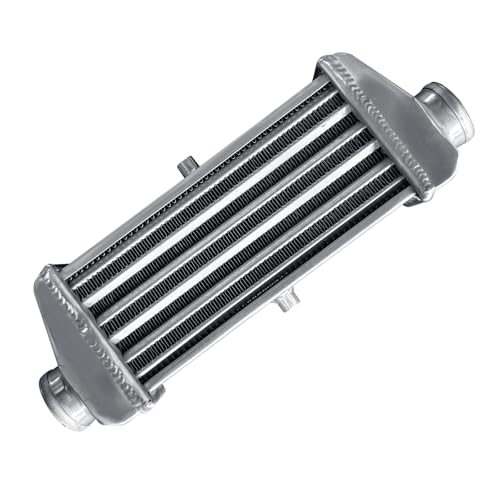 Universal Intercooler 16.5''x7''x2.7" Front Mount Intercooler 2.2'' Inlet and Outlet Aluminum Turbo Intercooler Direct Replacement for Any Turbo Charger system - size: 16.5''x7''x2.7" 2.2''