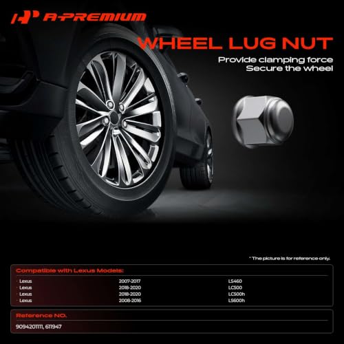 A-Premium Front or Rear M14-1.50 Wheel Lug Nuts, Set of 5 - style: 5PCS