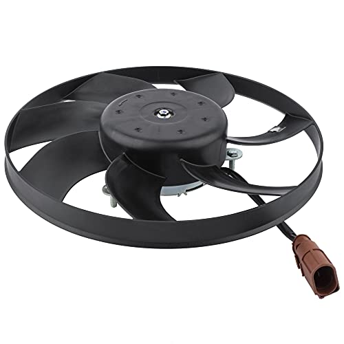 BOXI 1K0959455DG Right Passenger Side Radiator Cooling Fan Fits for AUD-i A3 S3 VW Beetl-e BOR-a Golf Jett-a Passa-t 2004-2018 Right Side (Replace 1K0959455ES 1K0959455CT 1K0959455R)