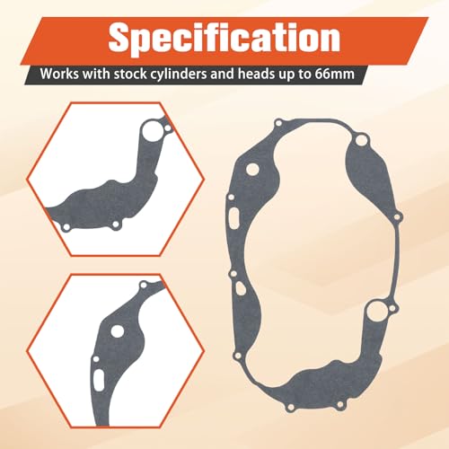 labwork Engine Gasket Set Gasket Kits Replacement for Yamaha Banshee 350 YFZ350 1987-2006