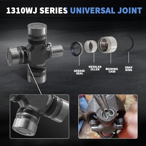 Drive Shaft Universal Joint 5-260X for 1310 Series Wheel Joint (1310WJ Series) 1.062" x 2.188" Inside Snap Ring Type Greaseable U Joint