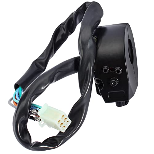 Control Turn Signal Horn Light Low High Beam Left Switch for Dirt Bike ATV Suzuki Yamaha Kawasaki Kymco Polaris Universal 520 450 530 500 wr wrf xr 600 650 dr drz 7/8inch Handlebar