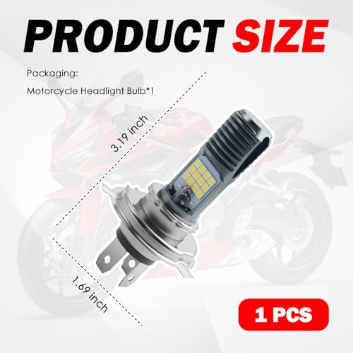 Motorcycle H4 Headlight Bulb,12-24V Motorcycle Headlight Bulb