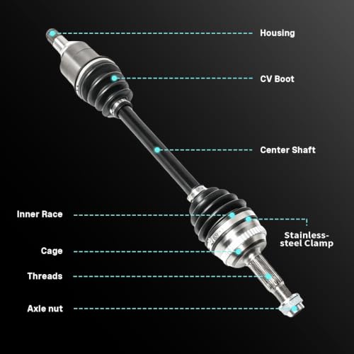 Front Left CV Axle Compatible with Corolla 2009-2019 66-5228