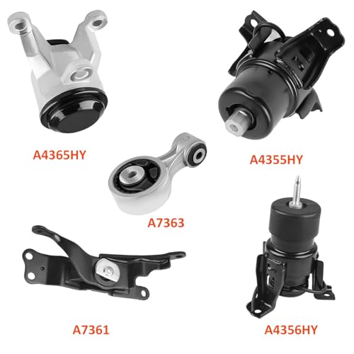 5PCS Engine Motor Mount Kit for Nissan Altima 2007-2012 - size: For Altima 2007-2012/ Maxima 2009-2014