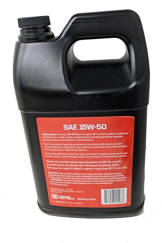 Ariens Gravely Gallon 15W-50 Full Synthetic Hydraulic Fluid and Funnel