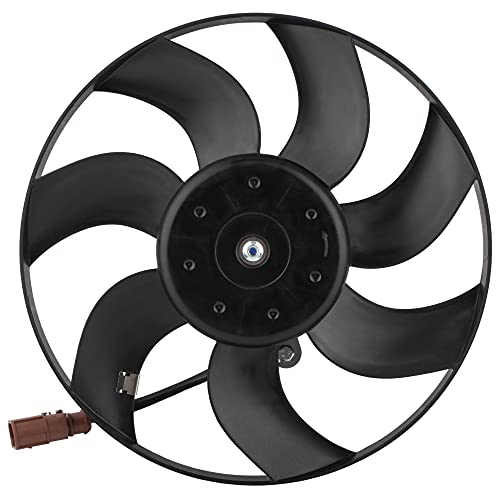 BOXI 1K0959455DG Right Passenger Side Radiator Cooling Fan Fits for AUD-i A3 S3 VW Beetl-e BOR-a Golf Jett-a Passa-t 2004-2018 Right Side (Replace 1K0959455ES 1K0959455CT 1K0959455R)