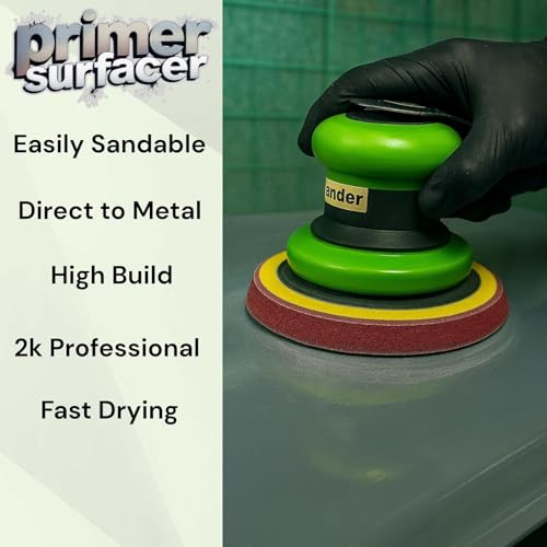 LiME LiNE Sand-able Automotive Primer Surfacer, Direct-to-Metal, High Build 2k Urethane, 1.25 Quart kit, (Light Grey) 4:1 mixture - color: Gray