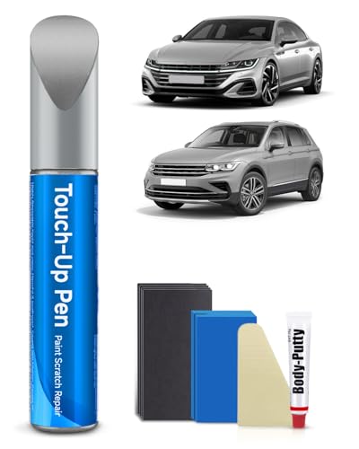 LB7S/D5/K2 Pyrite Silver Metallic Touch Up Paint Kit Compatible with Volkswagen Exact Match Car Scratch Repair Touch Up Paint Kit - color: Pyrite Silver Metallic(LB7S/D5/K2) Compatible with Atlas/Atlas-Cross-Sport/Jetta/Taos/Tiguan