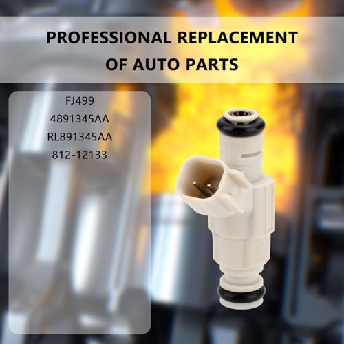 Set of 4 Fuel Injectors FJ499 Compatible with Chrysler Dodge - color: Set of 4, size: FJ499