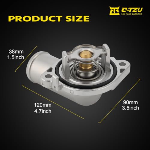 Upgrade Aluminium Thermostat Housing Assembly for Chrysler 200 Town & Country,Ram C/V ProMaster 1500 2500 3500,Dodge Avenger Journey Grand Caravan,Routan,Cherokee - Replaces 902-3036XD 5184570AH - color: 5184570AH