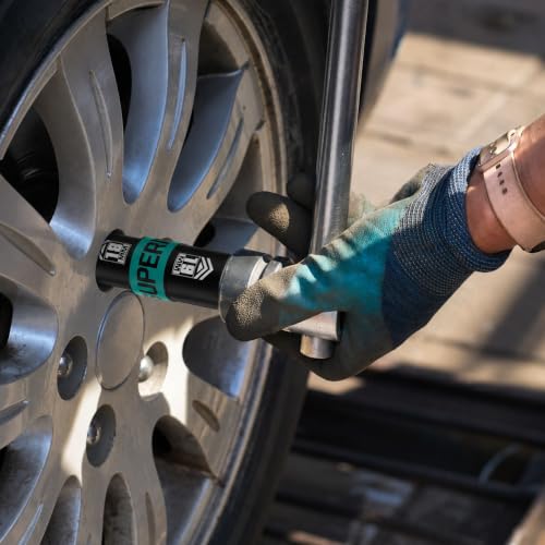 1/2" Drive Lug Nut Socket Set, 16-24 mm Flip Socket Set, 5 Pcs Thin Wall Nut Sockets with 3" Extension Bar, Remove Bloated Warped, Damaged Lug Nuts - size: 5PCS:16MM-24MM