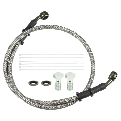 uxcell 1 Set 80cm Motorcycle Hydraulic Brake Clutch Line Hose Universal - size: 80CM