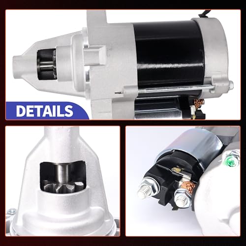 HiSport New Starter Motor 19612 12V 2Kw 9-Tooth 807383 809054 845640 845760 - color: 19612N