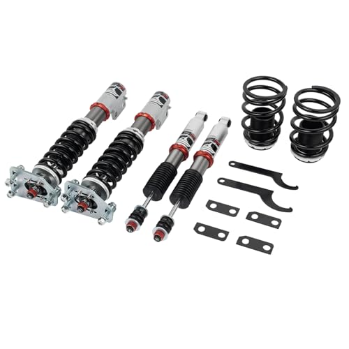 FAPO PF Coilovers 32-way Damper for Ford Mustang 1979-1993, for Ford Fairmont 81-83, for Ford Thunderbird/Mercury Cougar 83-88 Height Adjustable Mono-Tube Lowering Suspension Strut Kits - size: Mustang 1979-1993