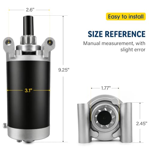 Kohler 7000 Starter Motor for KT 715 725 730 735 Courage Twin SV710 SV715 SV720 SV725 SV730 SV735 SV740 SV810 SV820 SV830 20-27HP 3209801 3209803 3209804 3209808