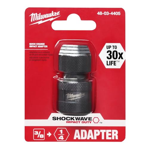 Milwaukee Electric Tool 48-03-4405 Electric Shockwave Impact Socket Adapter, 3/8"