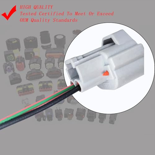 Set of 4PCS Fuel Injector Connector Plug Harness Pigtail Wire 23250-75040 Replacement for Toyota Tacoma 2.4L L4 Hilux 2RZFE 95-00