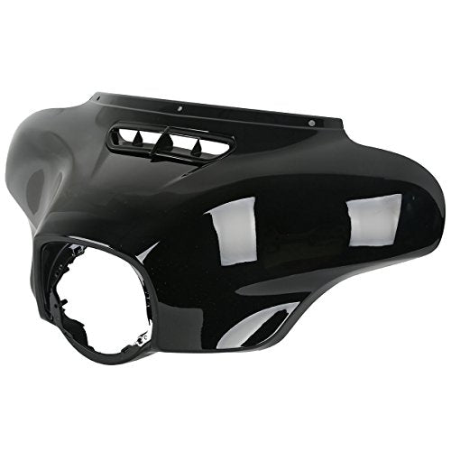 TCT-MOTORPARTS ABS 플라스틱 비비드 블랙 아우터 페어링 핏 할리 투어링 스트리트 글라이드 일렉트라 글라이드 클래식 FLHT 트라이 글라이드 2014-2023 - color: 비비드 블랙 #2