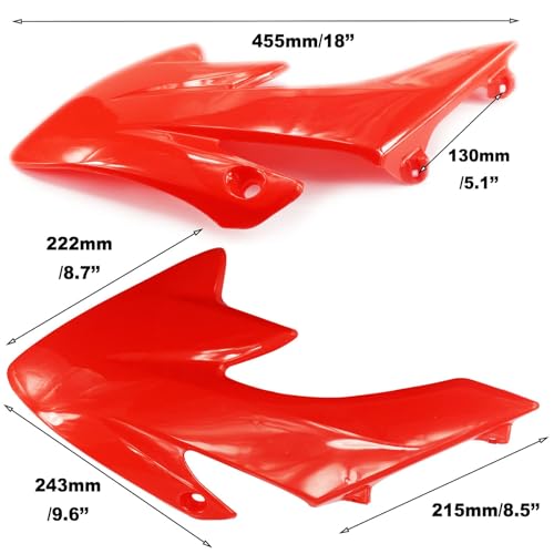 PRO BAT 7 PCs CRF50 Plastic Fender Kit XR50 Fairing Fender Kit Motorcycle - color: White