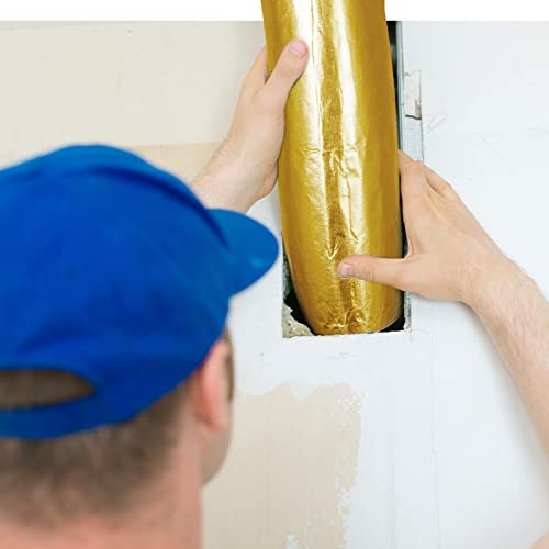 BBTO Heat Reflective Sheet Adhesive Backed Aluminized Fiberglass Heat Shield Tape Protection Barrier Heat Shield Resistant Material for Hose and Auto Use Heat Insulation Sheet(Gold, 12 x 24 Inch) - color: Gold, size: 12 x 24 Inch