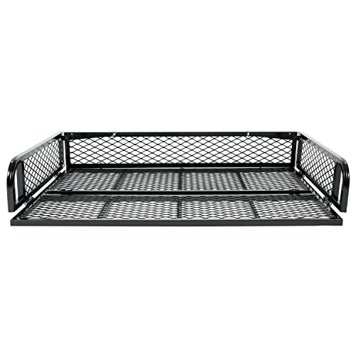 HECASA Universal Rear Cargo Basket Compatible with ATV Storage Rack Cargo Carrier Steel