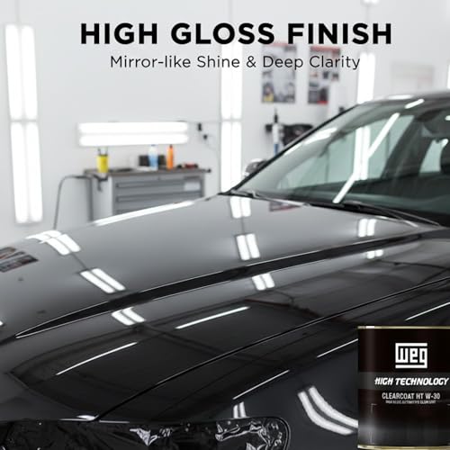 Automotive 2K High Solids Clear Coat 5L, High Gloss Polyurethane Clearcoat with 2:1 Mix Ratio, Professional Auto Paint Clear Coat for Car Refinishing, Metal & Fiberglass, Full Body & Spot Repair