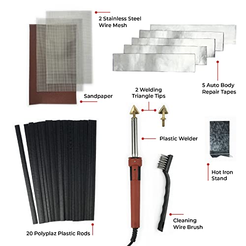 JOUNJIP Standard Plastic Welding Repair Kit UL-Certified Plastic Welder 80W - style: Standard Kit