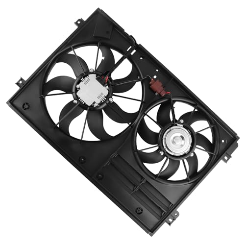 maXpeedingrods Engine Radiator Cooling Fan Assembly for Audi A3 Quattro TT Quattro for VW Beetle CC Eos Golf Jetta Passat 2005-2017 Replacement 1K0959455EA 1K0959455ES - size: 1K0959455EA