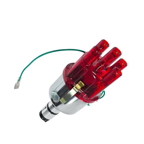 New 009 Centrifugal Distributor Chrome Compatible With VW Bug Buggy Ghia Bus, Replace 9230081094 - color: 3# Red 009 9230081094