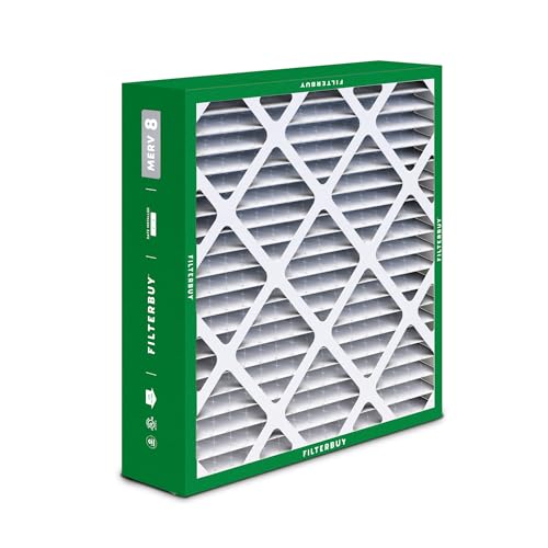 Filterbuy 17.5x21x5 Air Filter MERV 8 Dust & Allergy Defense (2-Pack) - style: 17.5x21x5