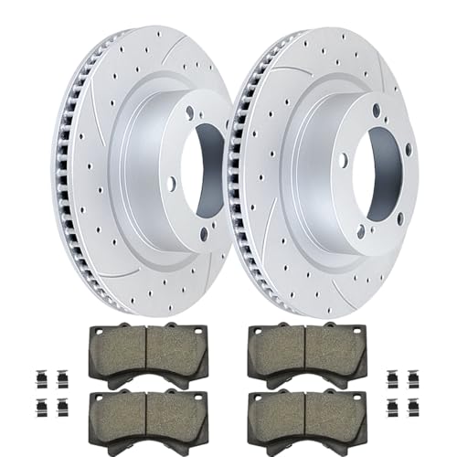 Acinoparts Front (13.89") Brake Kit for 2007-2021 Toyota Tundra 2008-2022 - size: HMBK22202