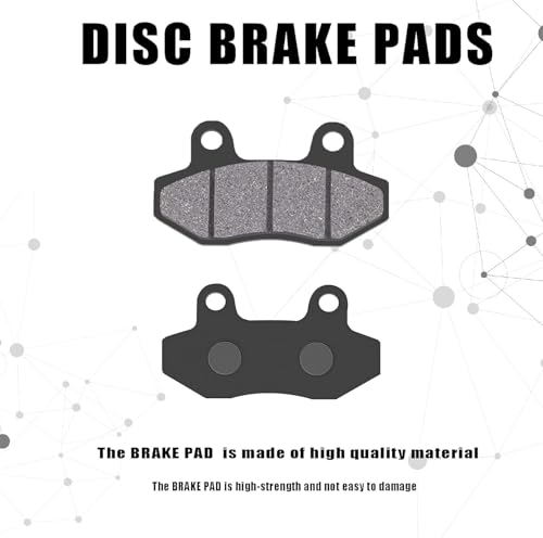 4 Pairs Brake Pads Set for 150cc 200cc 250cc ATV Dirt Bike Pit Bike Go Kart,Yerf-Dog Spiderbox 150cc GX150 go kart Gy6 49cc 50cc 125cc 150cc 200cc 250cc, Roketa TaoTao Baja Sun Scooter Parts - color: 4 Semi-Metal