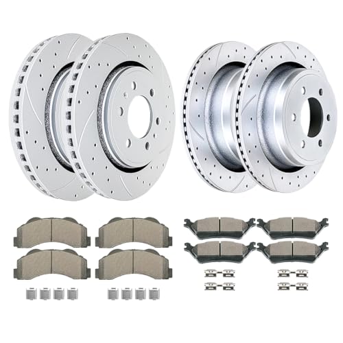 Acinoparts Front and Rear for 2012-2014 Ford F-150 (6-Lug Models) - size: HMBK20401