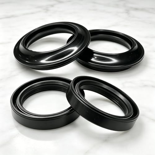 Fork Seals Dust Seal Kit, Motorcycle Front Fork Oil Seals Dust Seal Wiper Replace Kit for Honda Shadow VLX 600 VT600 1988-2008 Nighthawk 700S CB700SC 1984-1986, Engine Accessories (4PCS)
