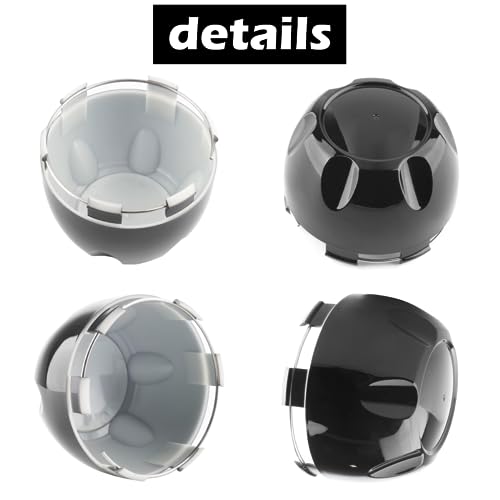 4Pcs 99.5mm(3.92inch) Wheel Center Caps for Helo Maxx 6 Wheel Rim Replacement 789K101 X1834147-9SF Hub Cap, (Gloss Black, Inner 96.5mm 3.8in) - color: Gloss Black, size: 99.5mm Outer, 96.5mm Inner, Gloss Black