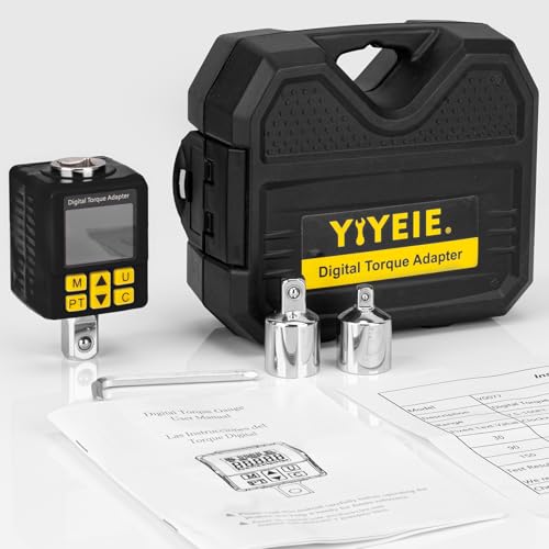 YIYEIE 1/2" Digital Torque Wrench Adapter, 7.5-150Ft-lb (±2% Accuracy) - size: 8-150 Ft-lb/10-200 Nm