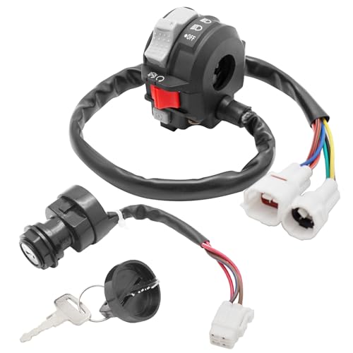 M MATI Start Stop Headlight Switch & Ignition Key Switch for Yamaha YFZ450 2006-2013 4KB-83973-00-00 4KB-83973-20-00 5TG-82510-01-00