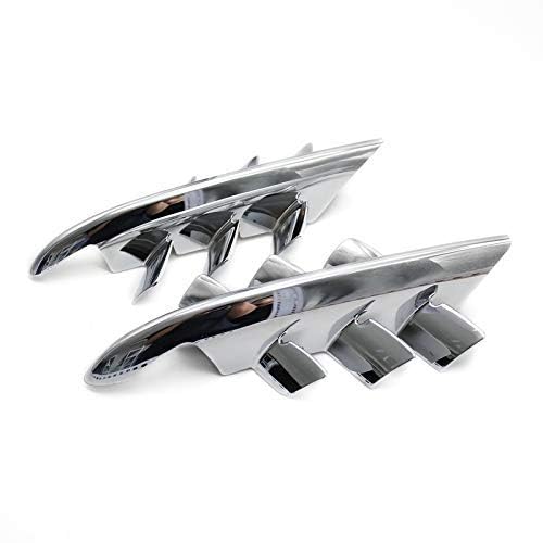 Motorcycle Chrome Shark Gills Fairing Accents For Goldwing GL1800 2001-2010
