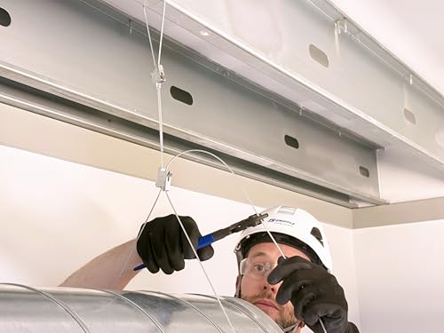 Gripple GRIPZ Adjustable Cable Hanger Combo Pack – Multi-Purpose Cable Suspension Kit for Ductwork, Cable Basket, Lighting & Signage