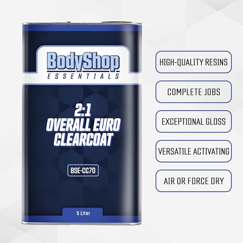 Overall Euro Clearcoat & Hardener Set Up, Automotive Clear Coat Kit (Clearcoat & Slow Speed Hardener)