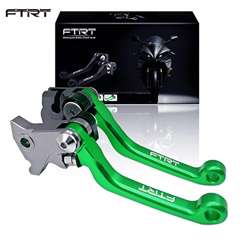 Pivot Dirt Bike Brake Clutch Levers Compatible with KX65 2000-2022; KX85 01-22; KX100 2001-2022, KX125 00-05; KX250 00-04; RMZ250 07-22; RMZ450 05-22; RMZ250 KX250F 2004, Green - color: Green, size: KX65/KX85/KX100/KX125/KX250/RMZ250/RMZ450