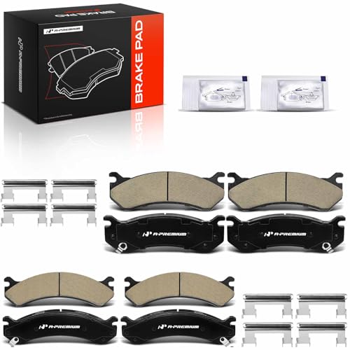 A-Premium Front and Rear Ceramic Brake Pads, 4-Pack