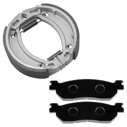 Caltric Front Brake Pads & Rear Shoes Compatible with Yamaha Tw200 Trailway 200 2000-2016