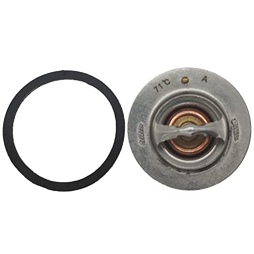 XYZIL 71℃ Thermostat LG2683 MD001370 K6516441 30A46-00100 Compatible with Mitsubishi S3L2 S4L2 Compatible with Mahindra 2015 2216 2415 2516 2615 2815 2816 3215 3316 Max 24 25 26XL 28 XL