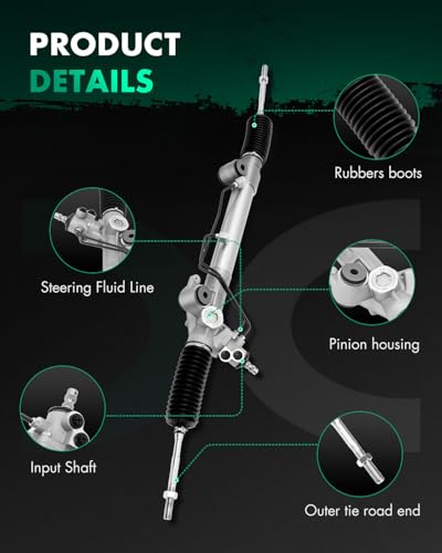 SCITOO Power Steering Rack and Pinion Direct Fit For Toyota 2005-2023