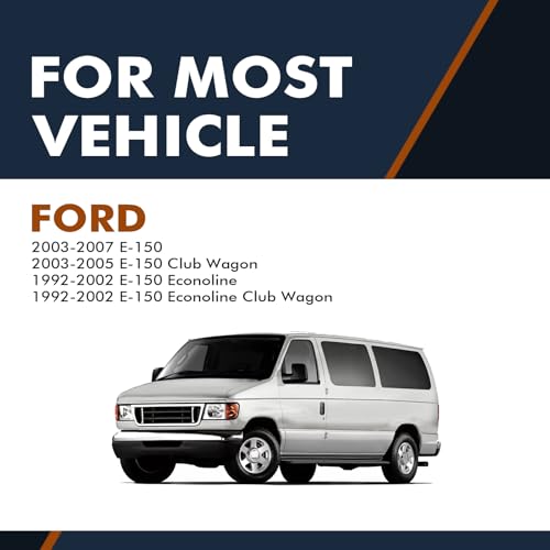 PM Auto Pair of 2 Rear Complete Shock Absorber Kit Compatible With 1992-2002 Ford E-150 Econoline