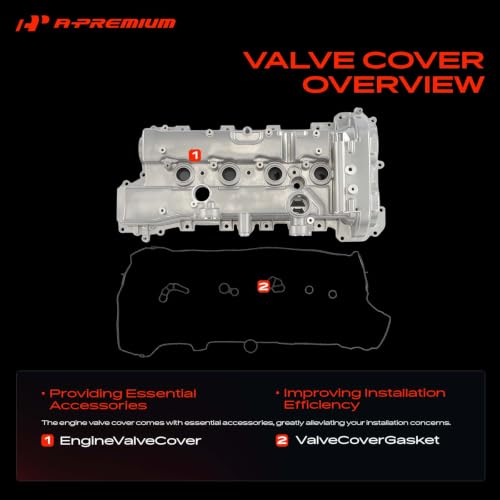 A-Premium Engine Valve Cover with Gasket & Grommets