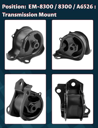 Engine Motor Mount & Trans Mount Set for 1997-2001 CR-V L4 2.0L Auto Trans - size: 1997-2001 H-onda CR-V L4 2.0L